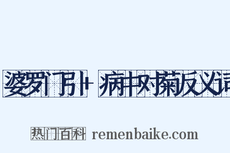 婆罗门引+病中对菊反义词是什么意思的图片